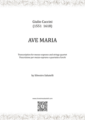 Book cover for Ave Maria - Giulio Caccini