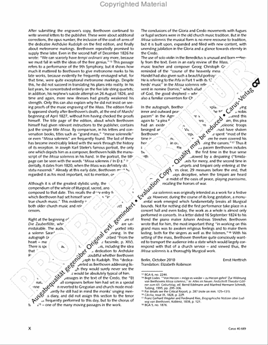 Missa solemnis 4-Part scores gallery preview page 12