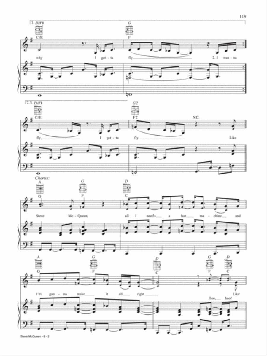 Steve McQueen Piano, Vocal, Guitar scores gallery preview page 2