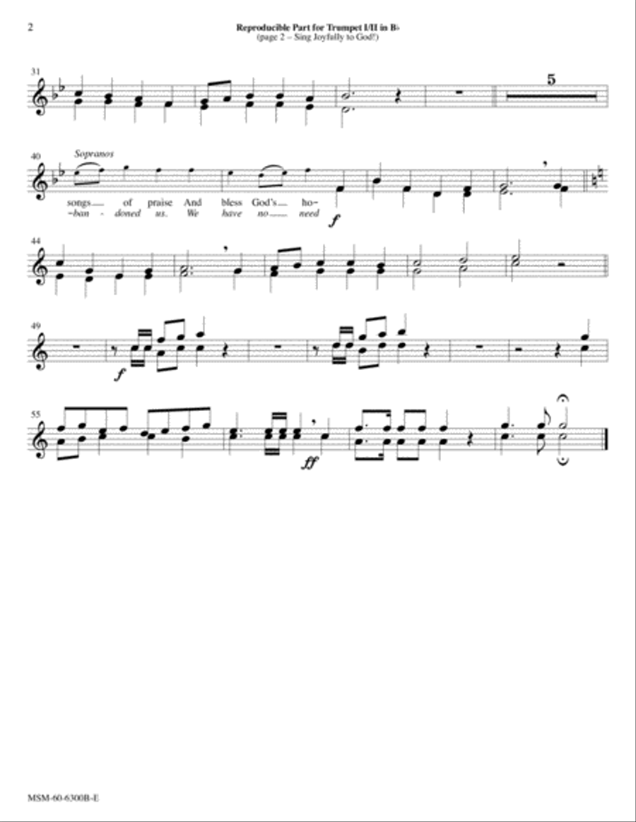 Sing Joyfully to God! Go Forth into the World! Choir scores gallery preview page 2
