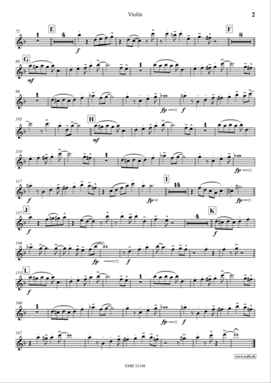 Four Golden Bells Violin Solo scores gallery preview page 3