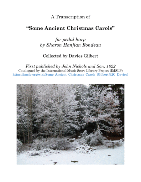 A Transcription of "Some Ancient Christmas Carols"