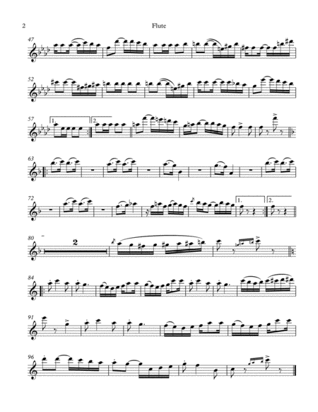 A Breeze from Alabama, March & Two-Step, by Scott Joplin, (1902) arranged for Flute & String Trio image number null