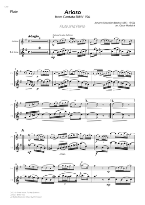 Arioso (BWV 156) - Flute and Piano (Individual Parts)