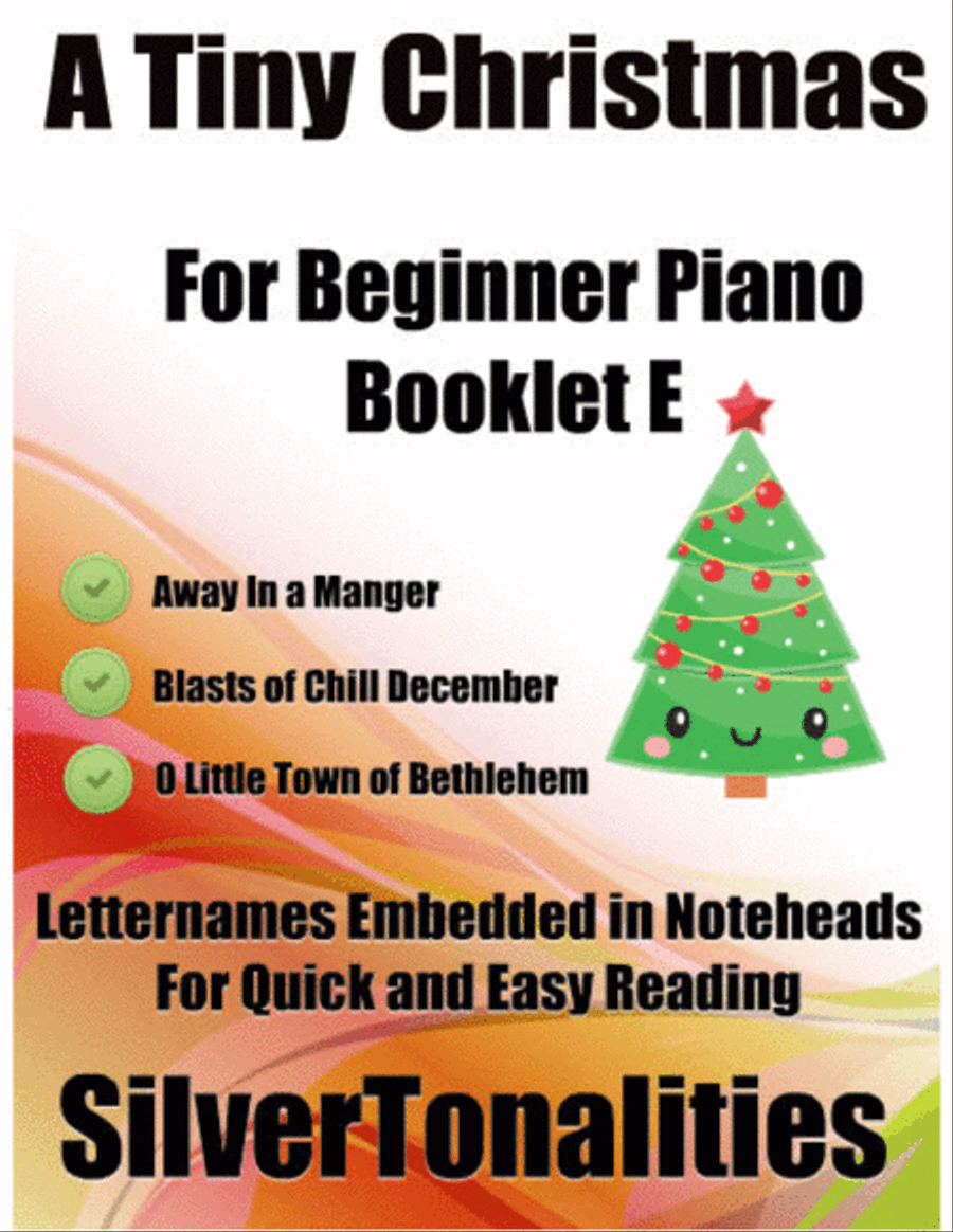 A Tiny Christmas for Beginner Piano Booklet E Easy Piano scores gallery preview page 1