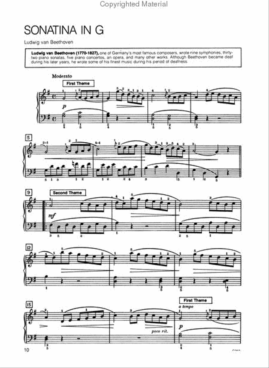 Sonatina Favorites, Book 1 Piano Method scores gallery preview page 3