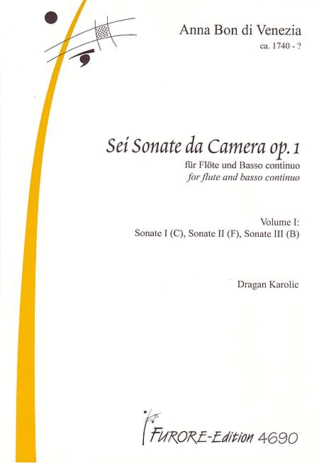 Sonatas for flute op. 1 - Volume 1: Sonate I (C), Sonate II (F), Sonate III (B)