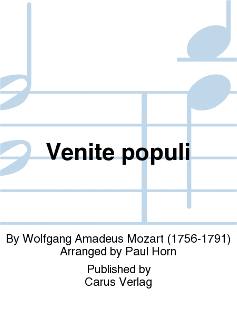 Book cover for Venite populi