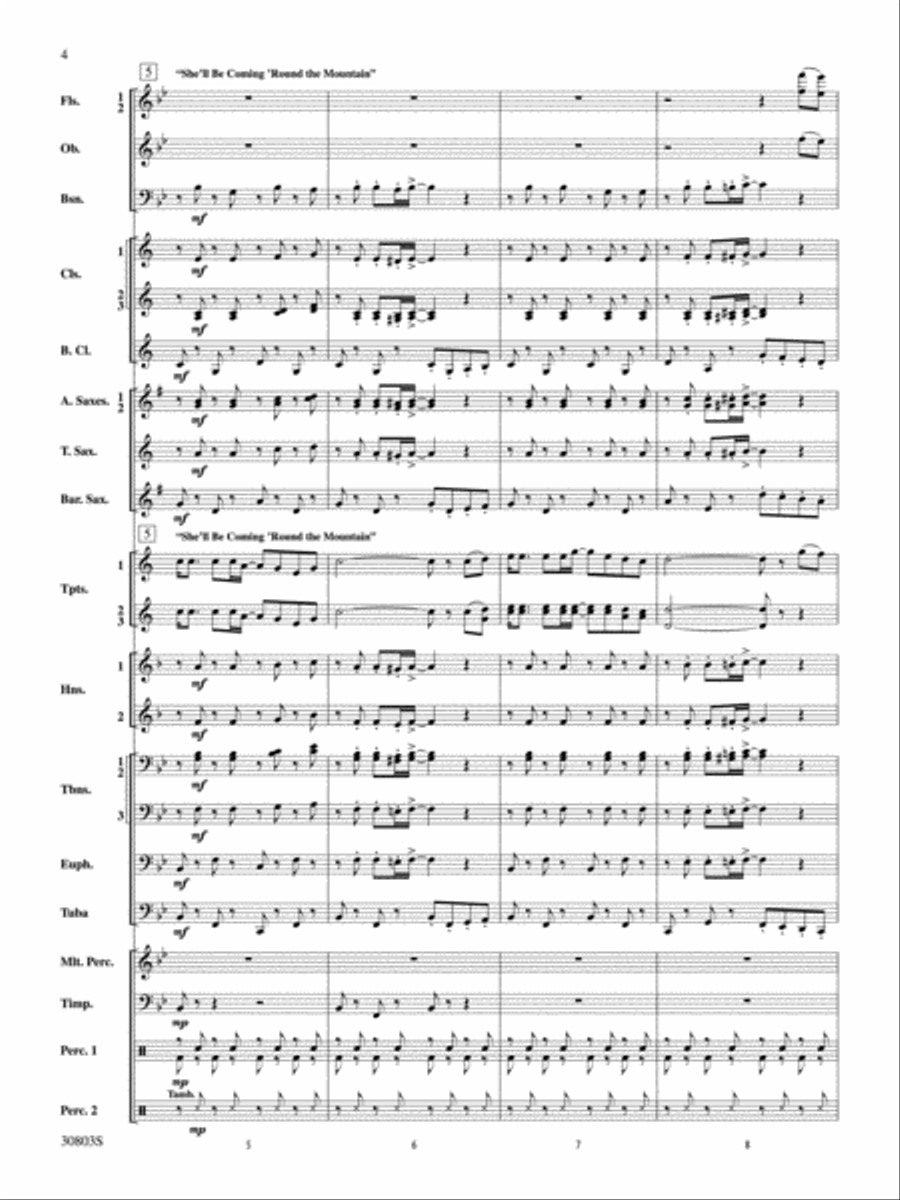 Appalachian Tapestry Appalachian Tapestry Concert Band scores gallery preview page 3