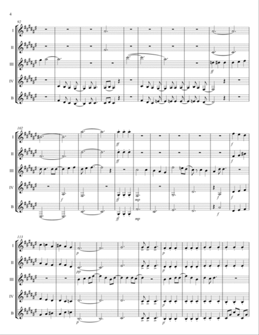 She's Leaving Home Clarinet Quintet scores gallery preview page 4