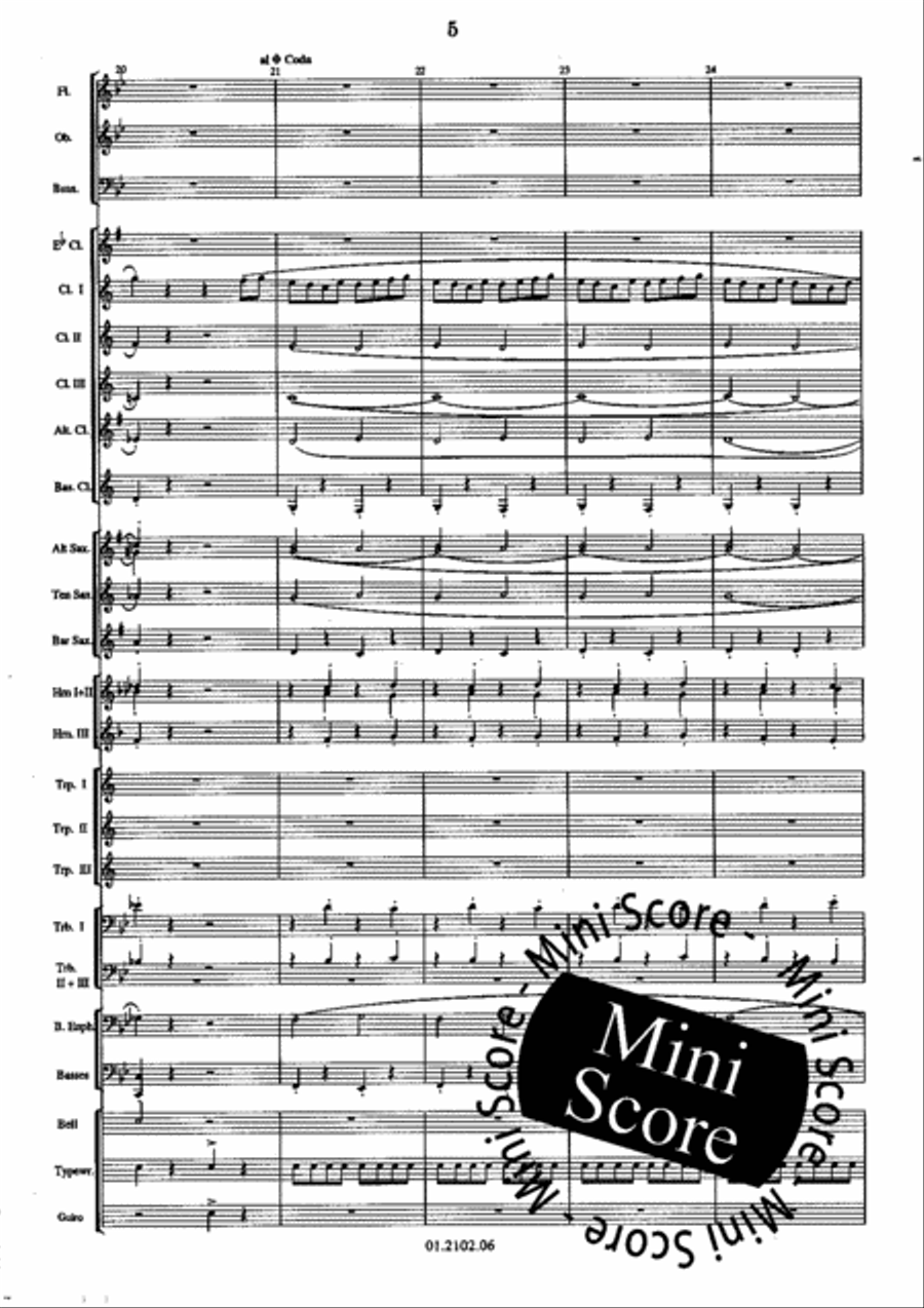 The Typewriter Concert Band scores gallery preview page 9