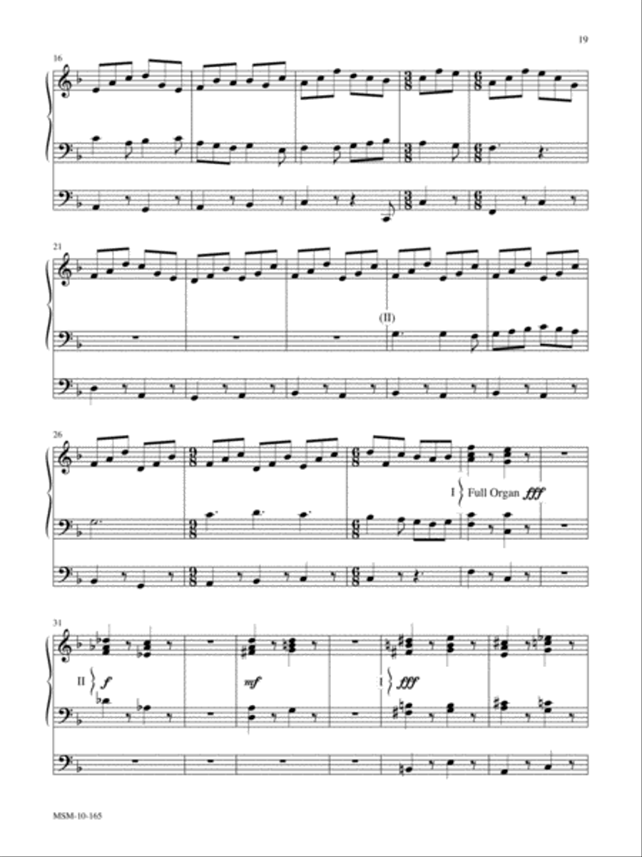 The Bethlehem Collection Six Preludes and Postludes for Christmas Organ scores gallery preview page 10