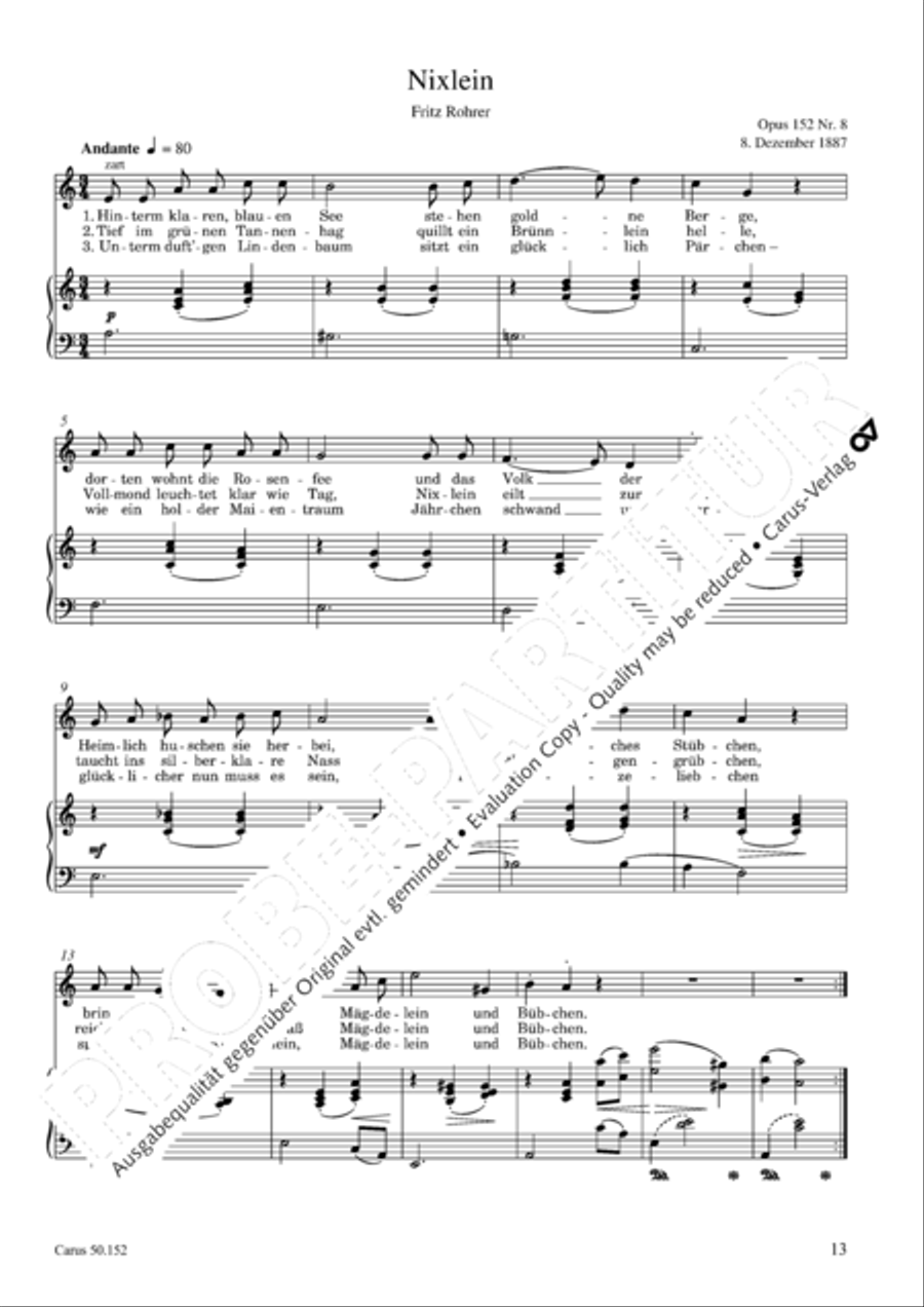 Liederbuch fur Kinder op. 152 Choir scores gallery preview page 14