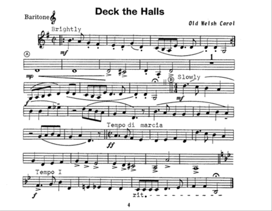 Christmas The Joy & Spirit - Book 1 - Baritone TC (optional) Baritone Horn TC scores gallery preview page 2