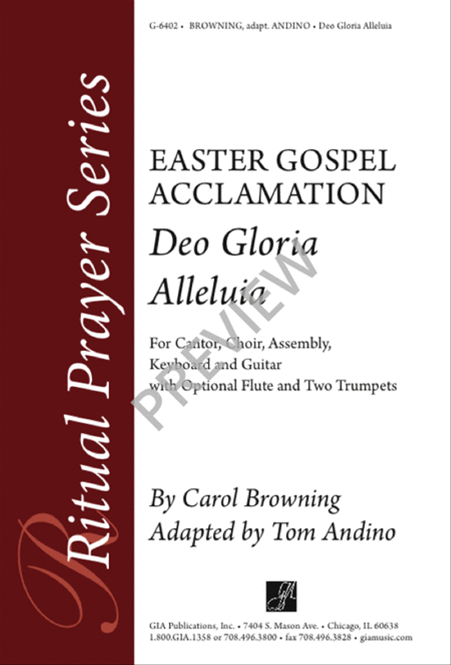 Deo Gloria Alleluia 3-Part scores gallery preview page 1