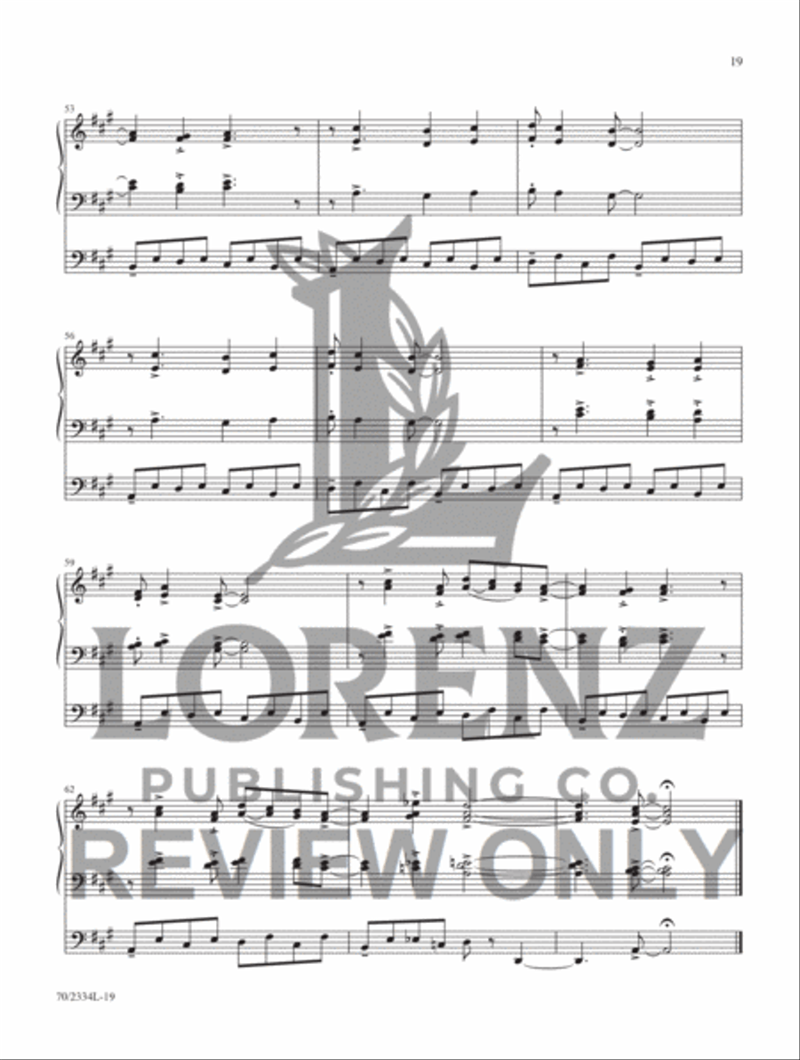 Jazzy Hymn Settings for Organ Organ Accompaniment scores gallery preview page 13