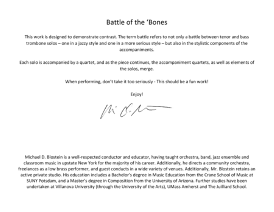 Battle of the 'Bones Brass Ensemble scores gallery preview page 2