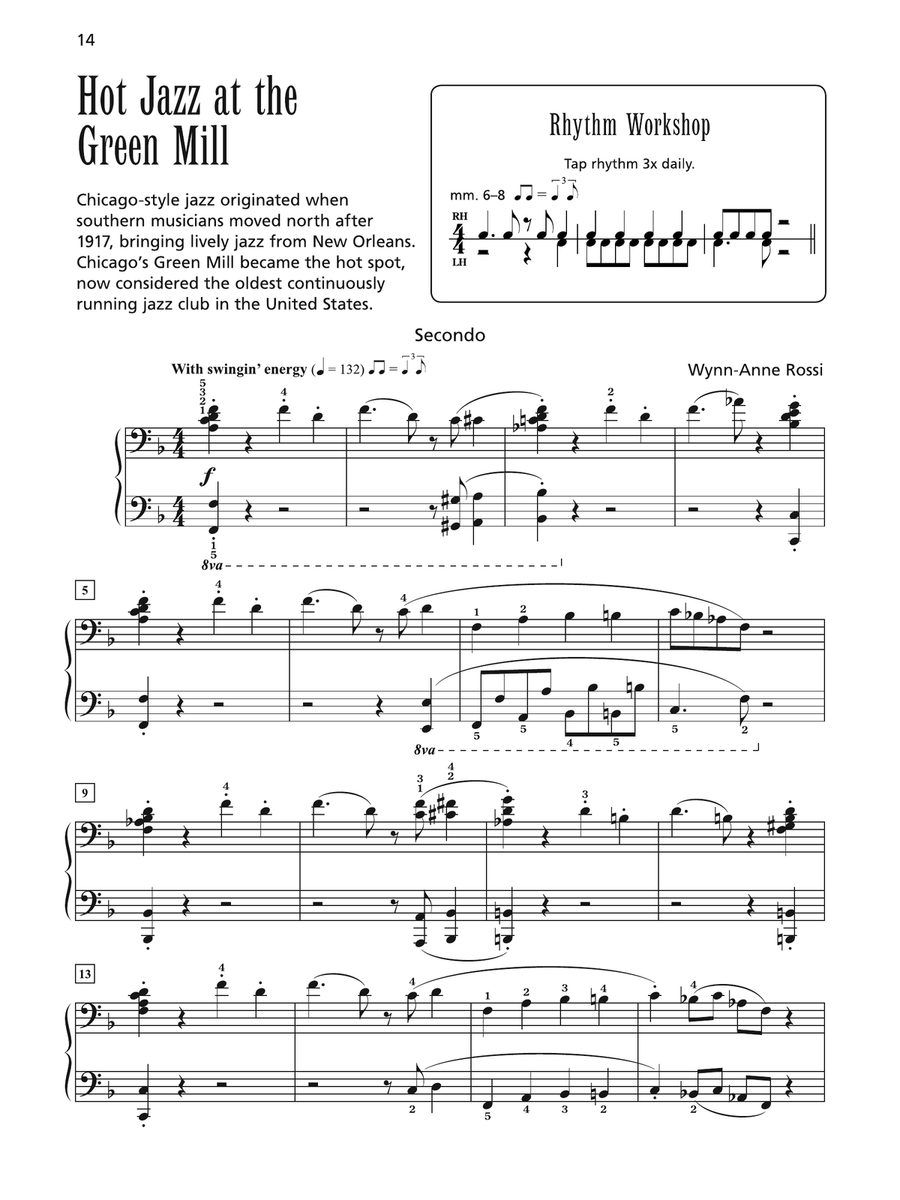 Hot Jazz at the Green Mill - Piano Duet (1 Piano, 4 Hands)