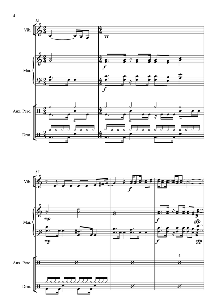 Africa Percussion Ensemble scores gallery preview page 6