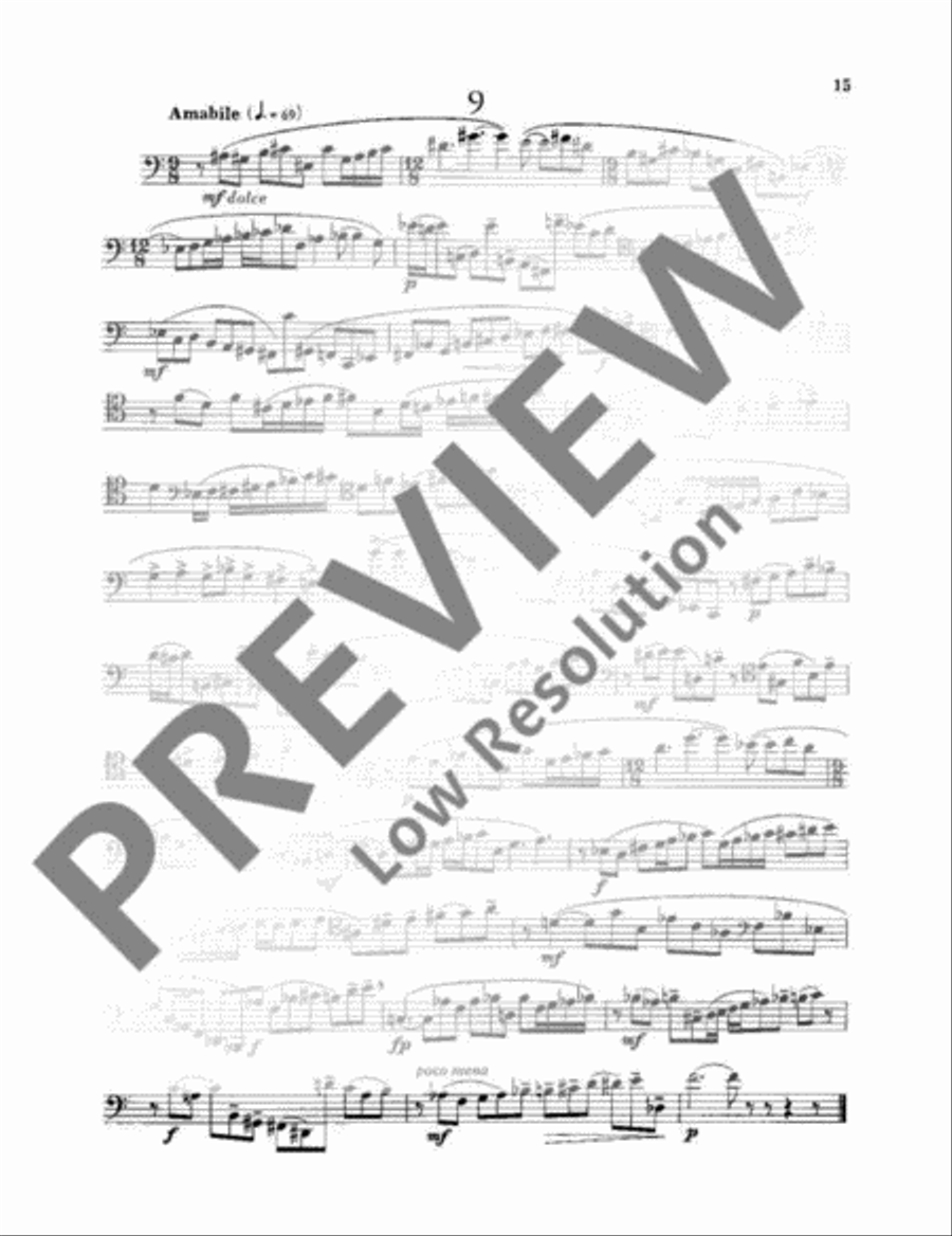 15 Studies Bassoon Solo scores gallery preview page 16