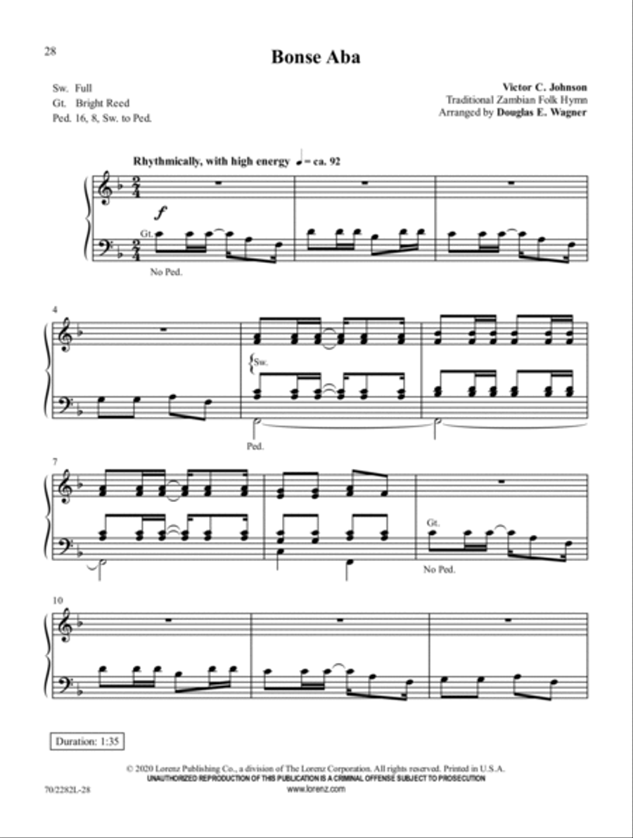 In Peace and Joy Organ Solo scores gallery preview page 9
