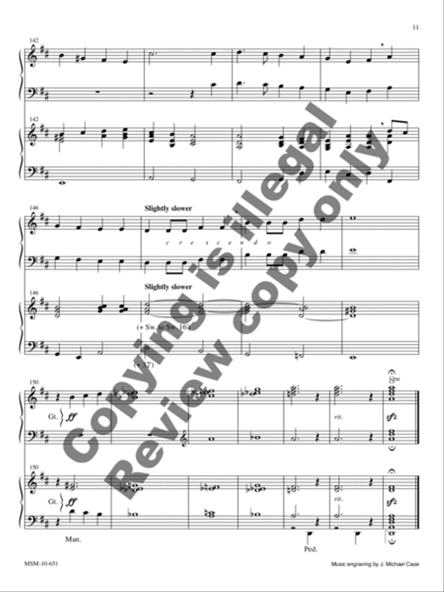 Festival Voluntary for Organ Duet Organ scores gallery preview page 7
