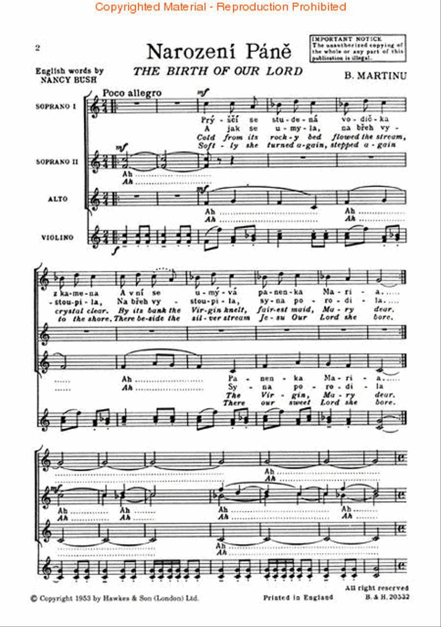 Three Sacred Songs SSA scores gallery preview page 2