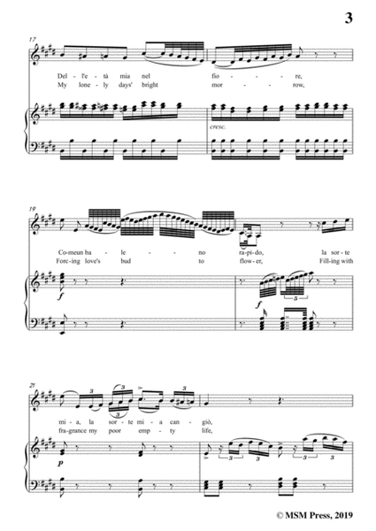 Rossini-Non,più mesta,from 'La Cenerentola',in E Major,for Voice and Piano image number null
