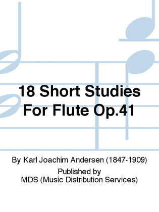 Book cover for 18 Short Studies for Flute Op.41
