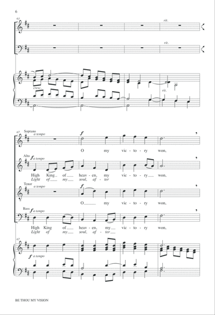 Be Thou My Vision Be Thou My Vision 4-Part scores gallery preview page 7