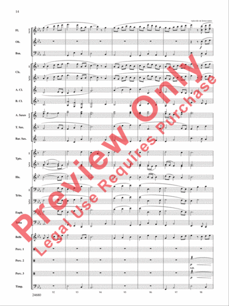 Slumber, My Darling Concert Band scores gallery preview page 15