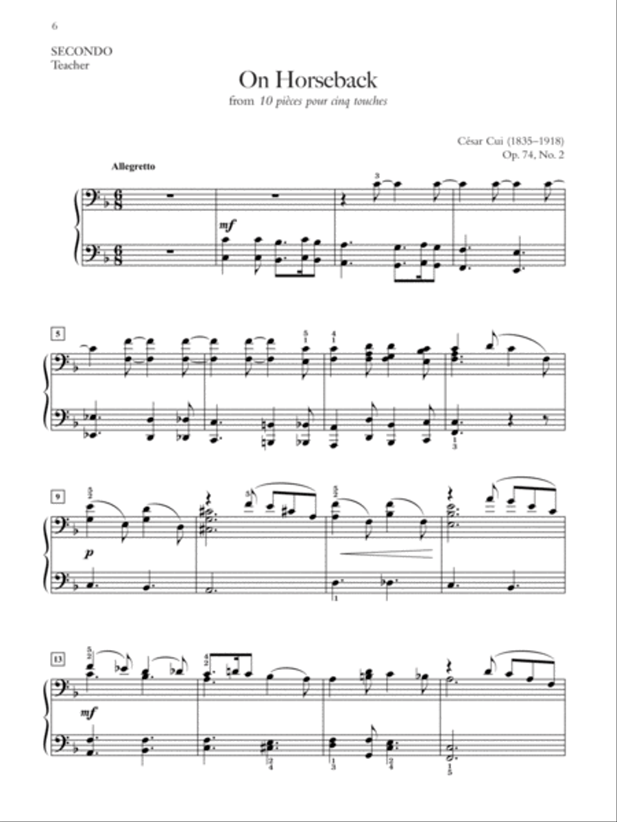 Easy Teacher-Student Piano Duets 1-3 (Value Pack) Easy Teacher-Student Piano Duets 1-3 (Value Pack) Piano Method scores gallery preview page 6