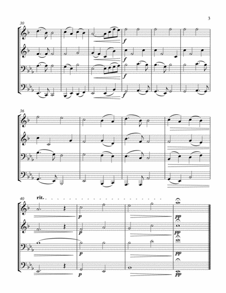 Nearer My God To Thee (Brass Quartet) Score and Parts image number null