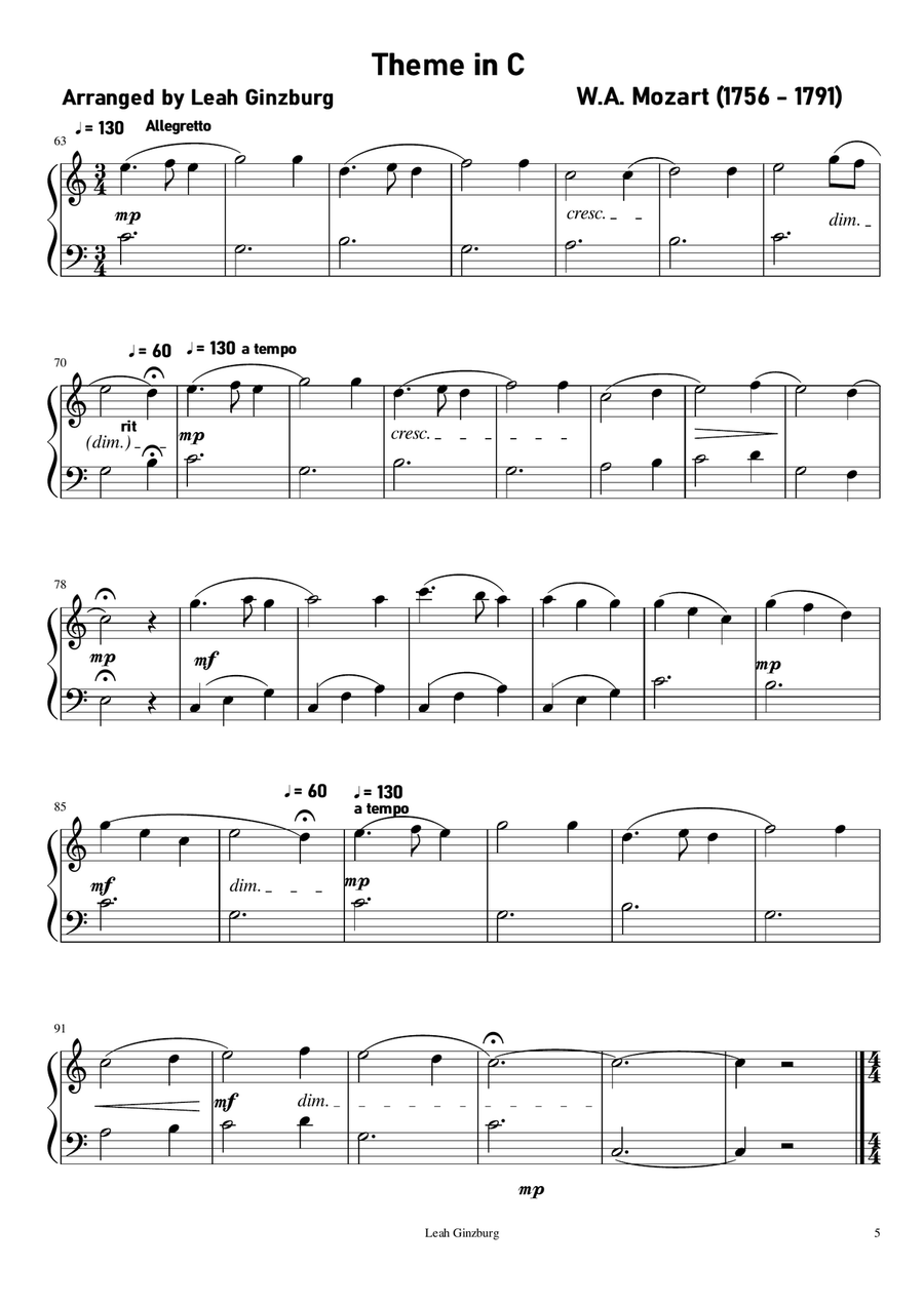 The Most Popular Classical Music for Easier Piano Solo The Most Popular Classical Music for Easier Piano Solo Easy Piano scores gallery preview page 5