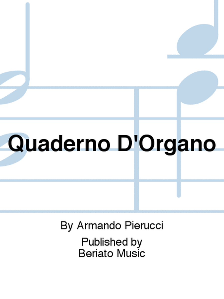 Quaderno D'Organo