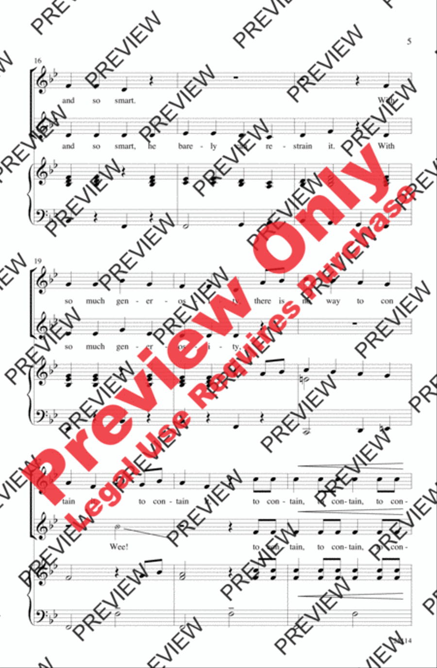 Wonka's Welcome Song 2-Part scores gallery preview page 4