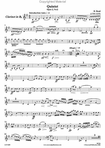 Wind Quintet, Op. 2, No. 2 image number null