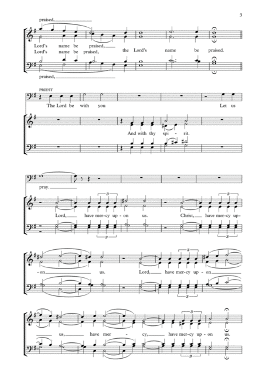 Preces and Responses Choir scores gallery preview page 3