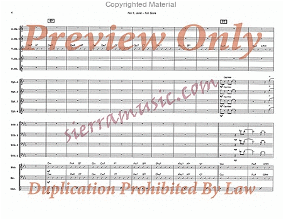Fan It, Janet Big Band scores gallery preview page 7