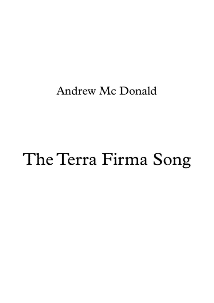 The Terra Firma Song The Terra Firma Song Voice scores gallery preview page 1