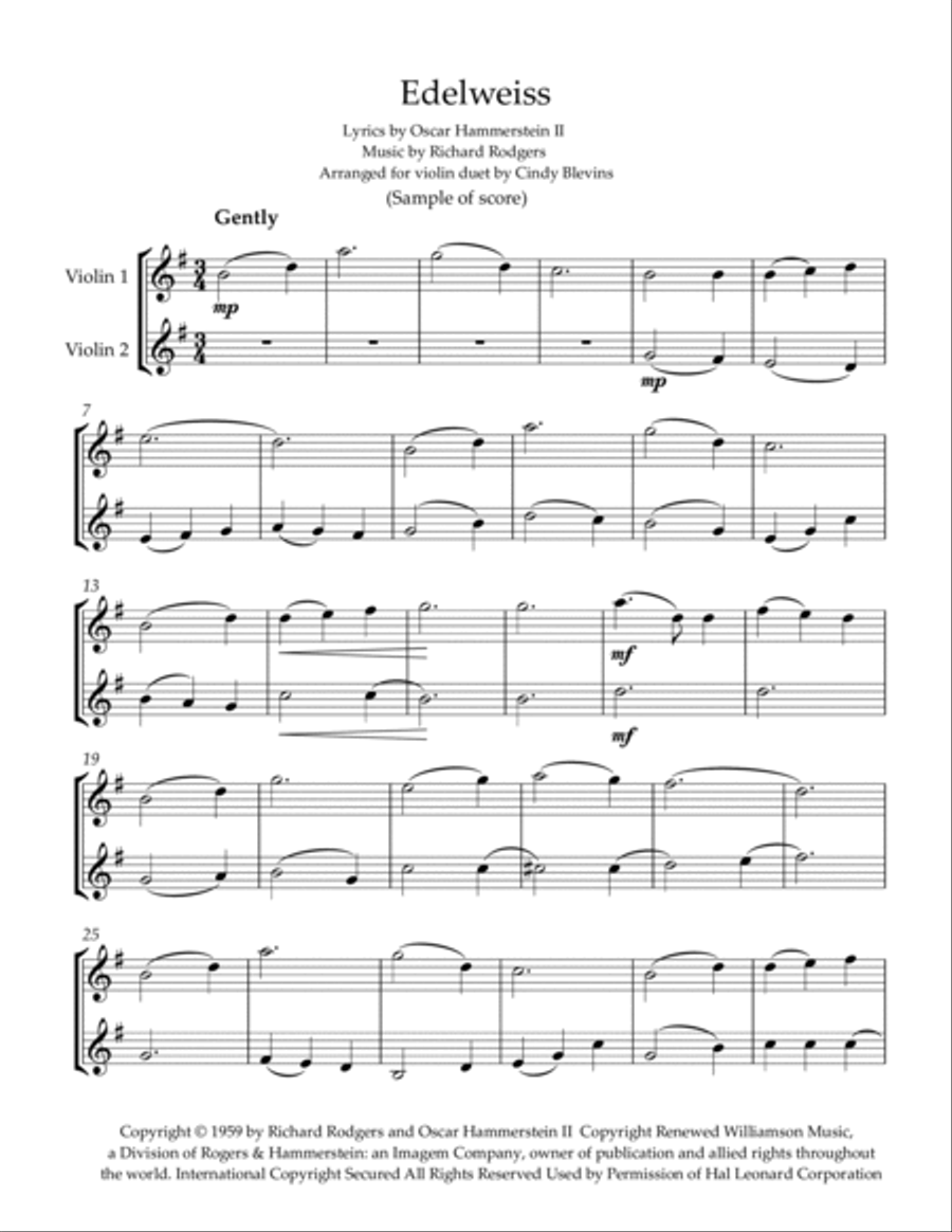 Edelweiss String Duet scores gallery preview page 2