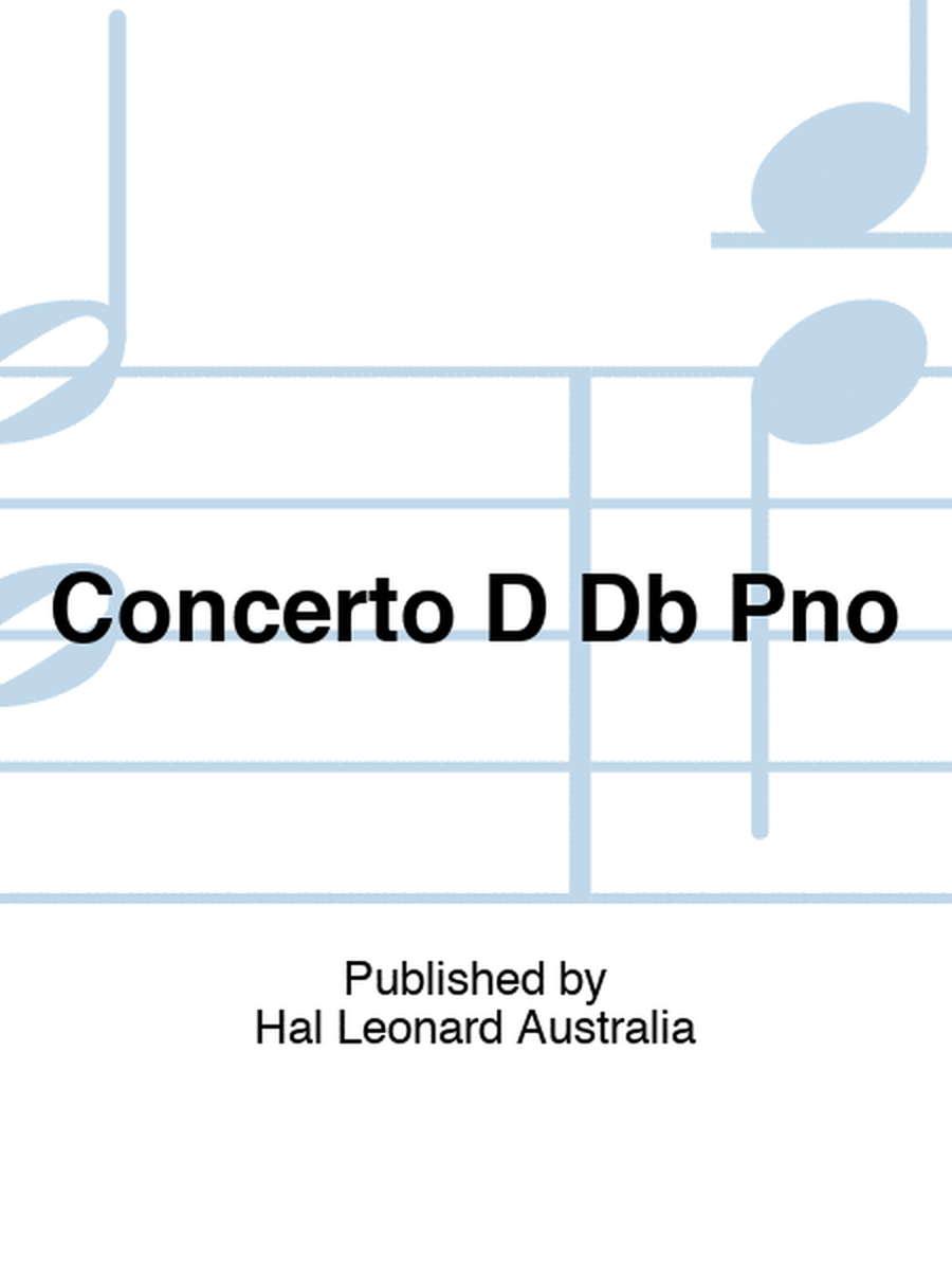 Concerto D Db Pno