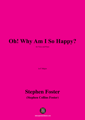 S. Foster-Oh!Why Am I So Happy?,in F Major