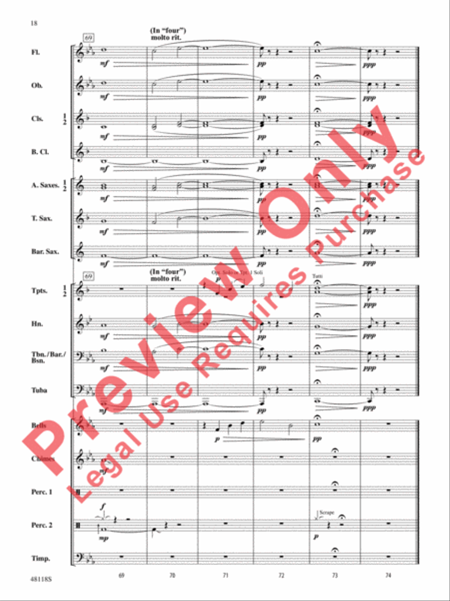 Defenders of the Realm Concert Band scores gallery preview page 19