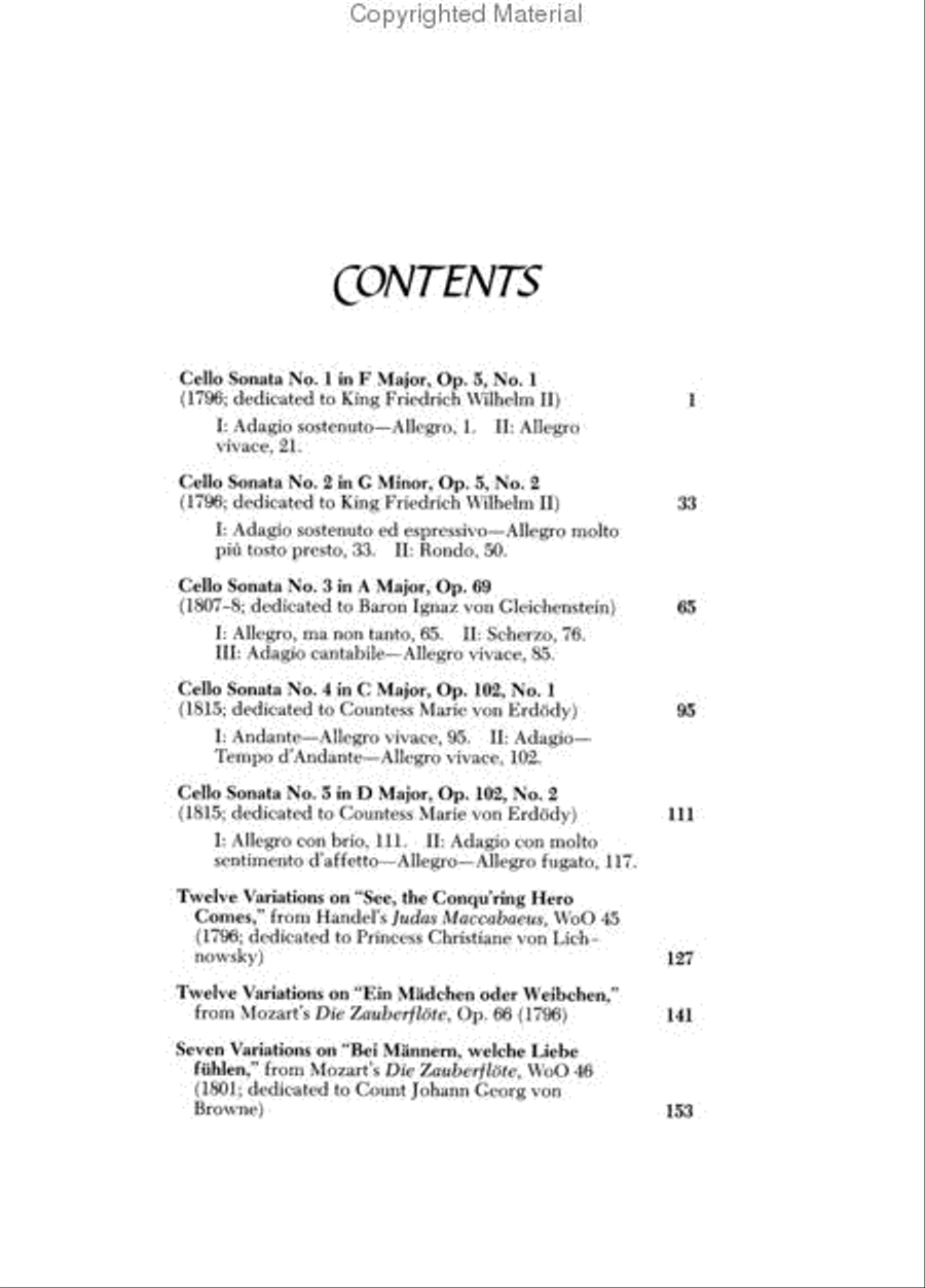 Complete Sonatas and Variations for Cello and Piano Piano Accompaniment scores gallery preview page 2