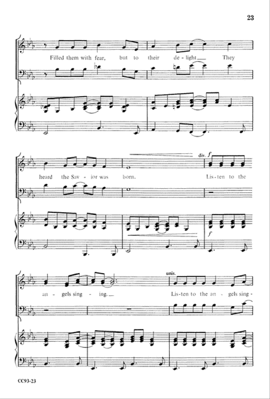 Jesus Is Born Jesus Is Born 4-Part scores gallery preview page 25