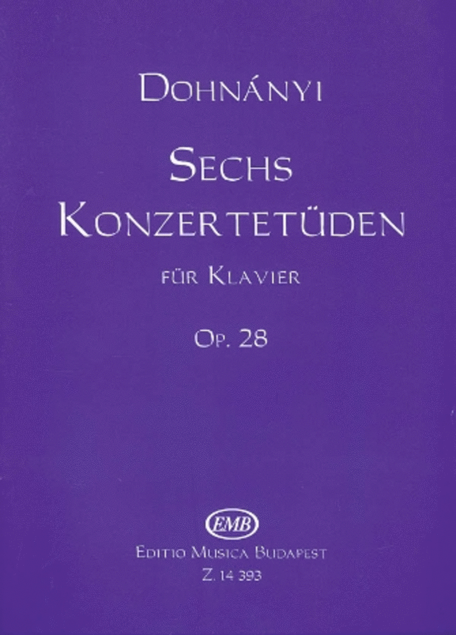 6 Concert Etudes, Op.28 - Volume 1