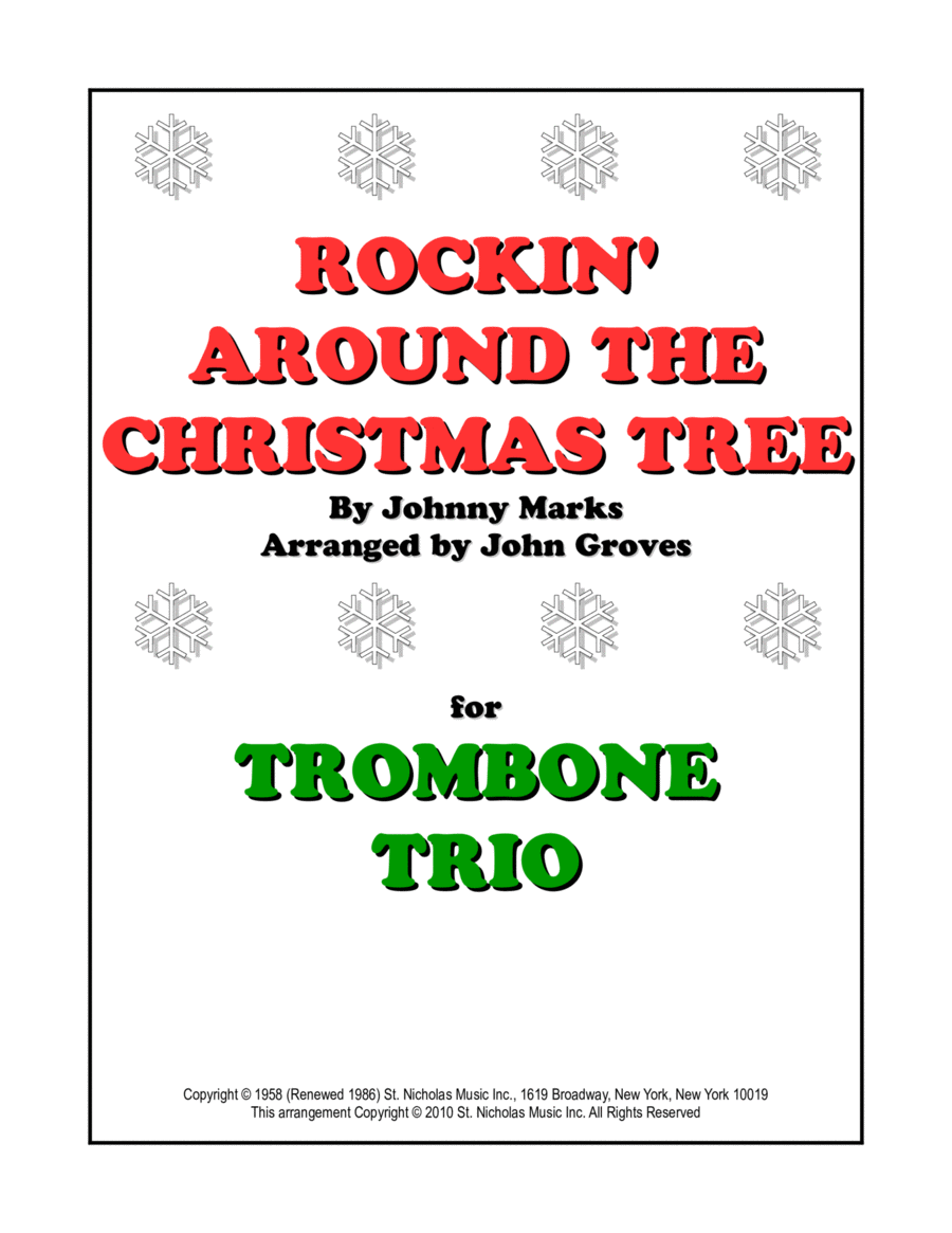 Rockin' Around The Christmas Tree Trombone Trio scores gallery preview page 1
