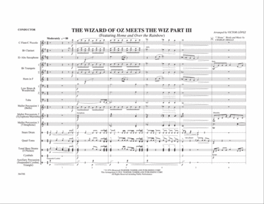 The Wizard of Oz Meets The Wiz, Part 3 Marching Band scores gallery preview page 2