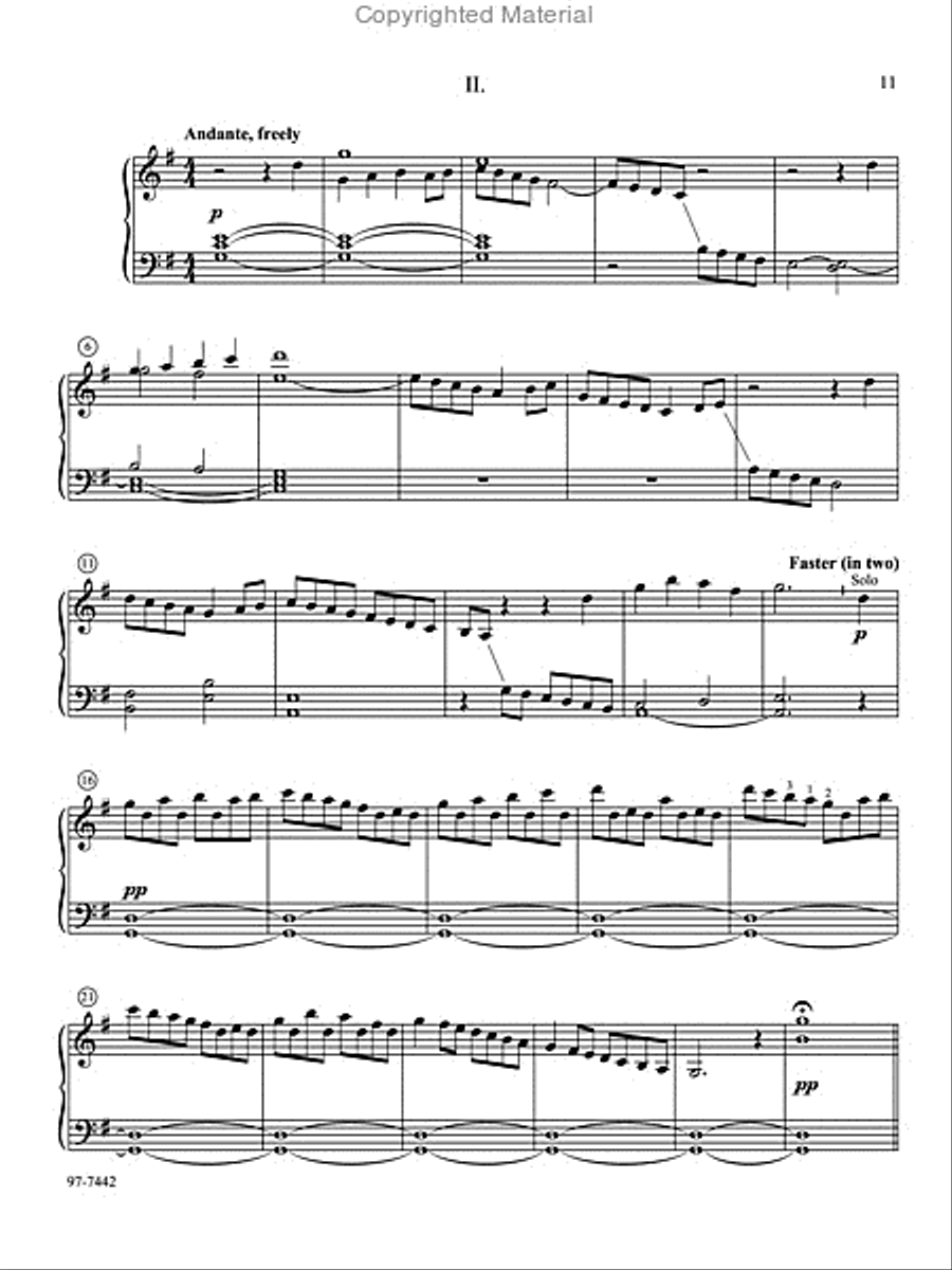 Variations on American Hymn Tunes for Keyboard Organ scores gallery preview page 6